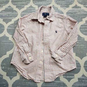 RALPH LAUREN Toddler Boy's Plaid Button Down Shirt 4T